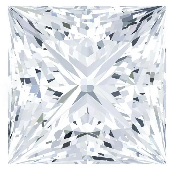 FAB Moissanite Princess Cut Fire Brilliance Earrings
