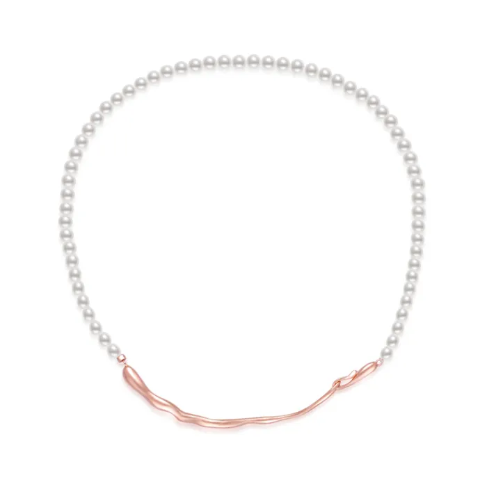 Necklaces Freshwater Pearl Necklace WN00539 Fluid Pearly Lustre