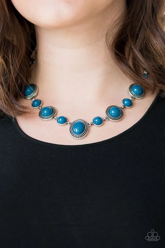 Necklaces Paparazzi Jewelry Paparazzi Necklace Voyager Vibes Blue