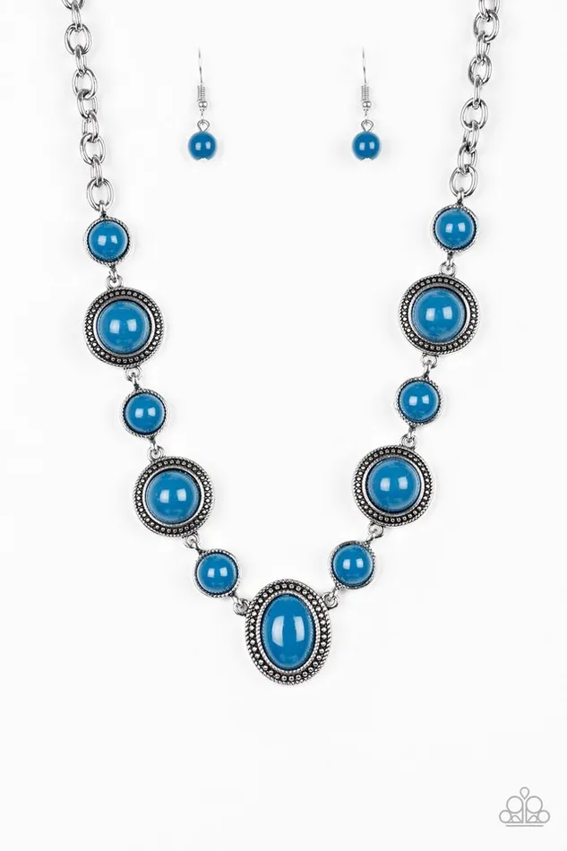 Necklaces Paparazzi Jewelry Paparazzi Necklace Voyager Vibes Blue