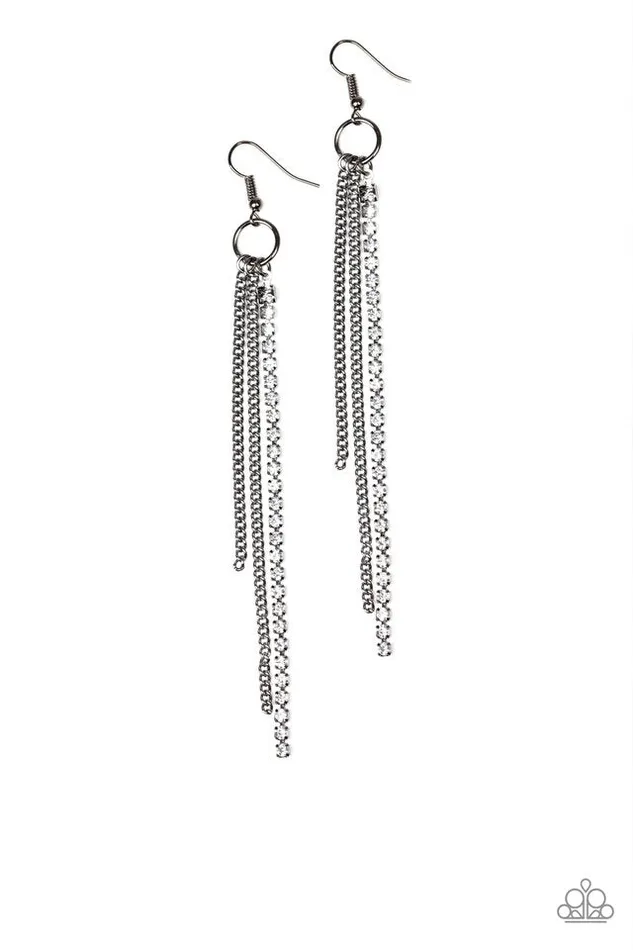 Paparazzi Earring Streamlined Black Paparazzi Jewelry Earrings Paparazzi Earring Streamlined Black Paparazzi Jewelry Earrings