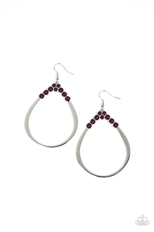 Paparazzi Jewelry Earrings Paparazzi Earring Festive Fervor Purple Paparazzi Jewelry Earrings Paparazzi Earring Festive Fervor Purple