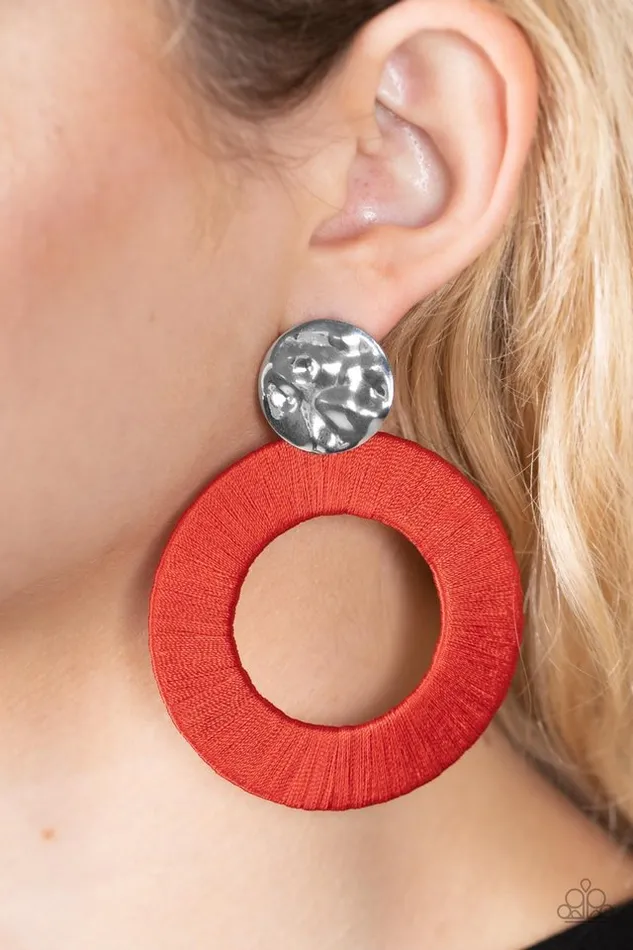 Paparazzi Jewelry Earrings Paparazzi Earring Strategically Sassy Red