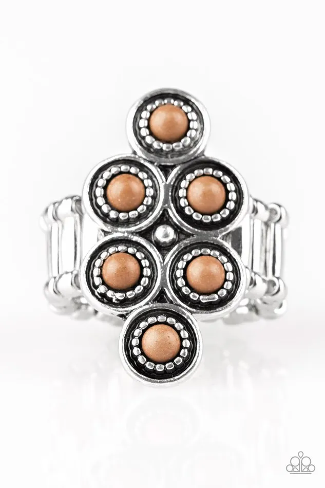 Rings Paparazzi Ring River Rock Rhythm Brown Paparazzi Jewelry Rings Paparazzi Ring River Rock Rhythm Brown Paparazzi Jewelry