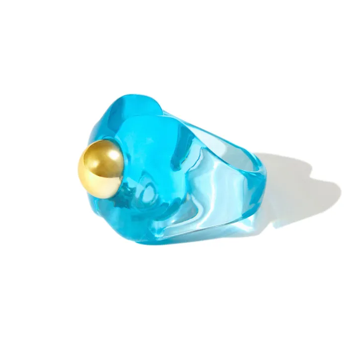 shopsnackbreak Rings Jelly Flower Ring in Blueberry