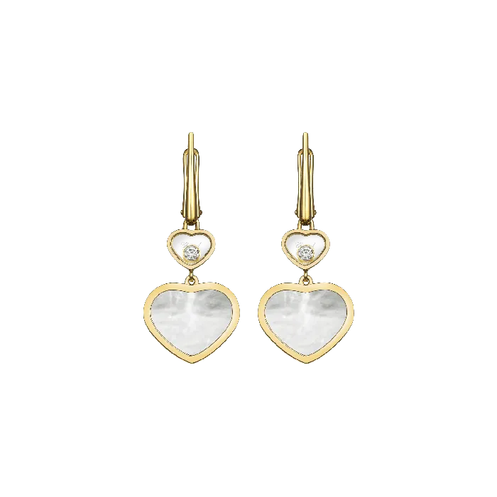Earrings Chopard Happy Hearts Yellow Gold MotherofPearl Earrings