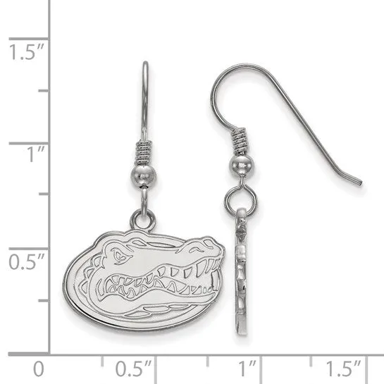 Shop IDC estore Earrings Sterling Silver Rhodiumplated LogoArt University of Florida Gator Small Dangle Wire Earrings Shop IDC estore Earrings Sterling Silver Rhodiumplated LogoArt University of Florida Gator Small Dangle Wire Earrings