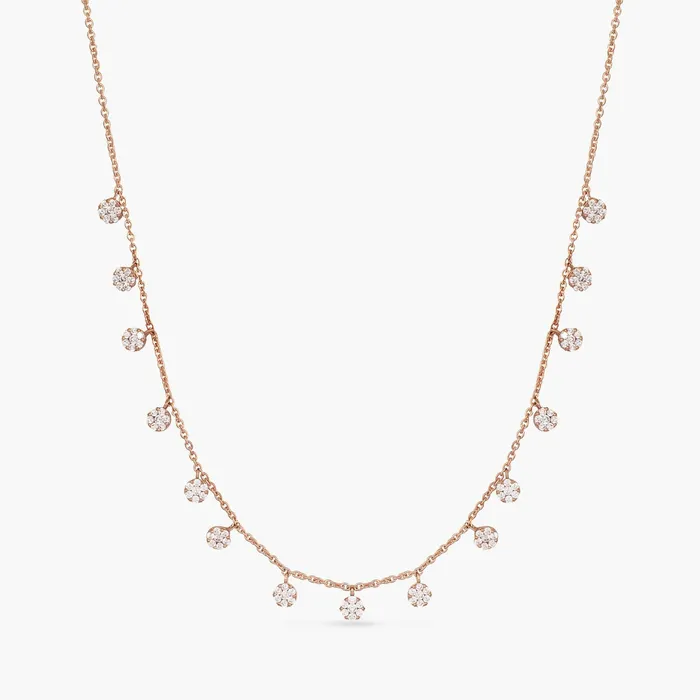 SILVER Necklaces Sparkle CZ Charm Delicate Silver Necklace