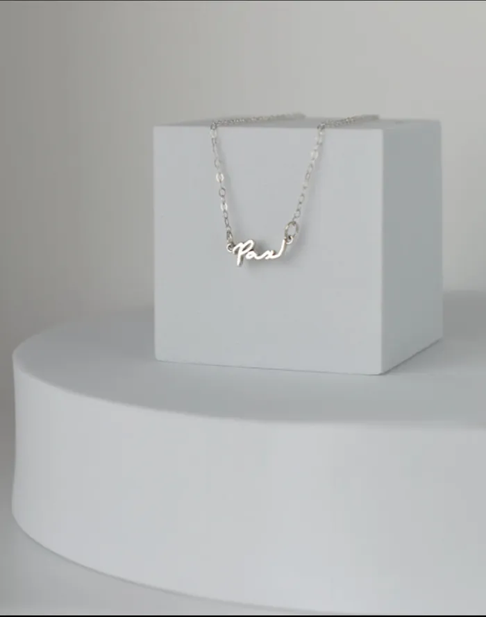 TheLittleCatholic Necklaces Pax Necklace in 925 Sterling Silver