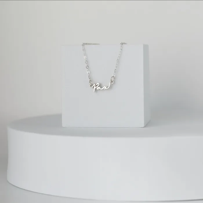 TheLittleCatholic Necklaces Pax Necklace in 925 Sterling Silver