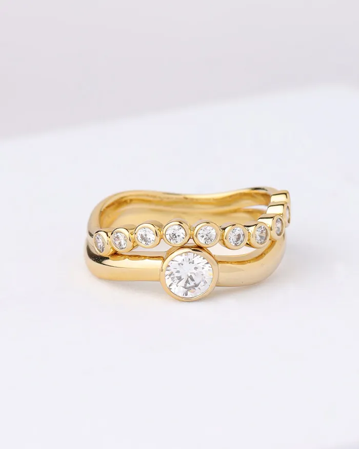 Becca Gold Ring Penny Pairs Rings Becca Gold Ring Penny Pairs Rings
