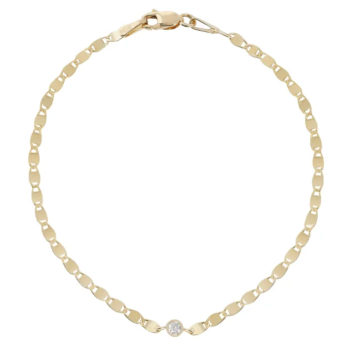 Bracelets ESQUELETO Essentials Diamond Disc Link Bracelet