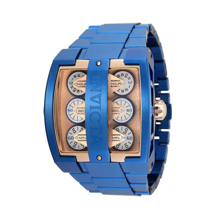 Bracelets Invicta Invicta Mens Watch Speedway Dual Time Rose Gold Tone Dial Blue Bracelet 35461 Bracelets Invicta Invicta Mens Watch Speedway Dual Time Rose Gold Tone Dial Blue Bracelet 35461
