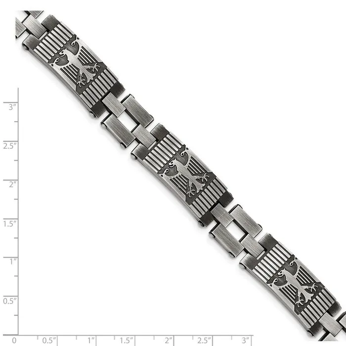 Chisel Bracelets Stainless Steel Antiqued Polished and Brushed Bracelet Chisel Bracelets Stainless Steel Antiqued Polished and Brushed Bracelet