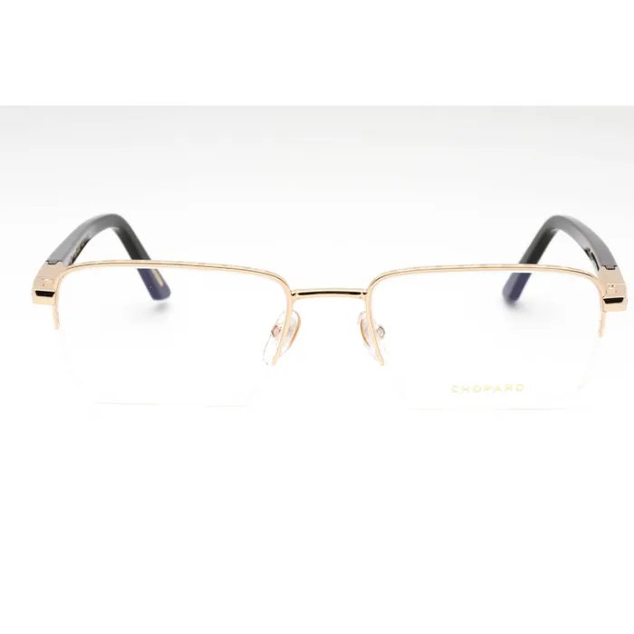 Chopard Chopard Mens Eyeglasses Shiny Rose Gold Metal Rectangular Shape Frame VCHG60 0300 Earrings