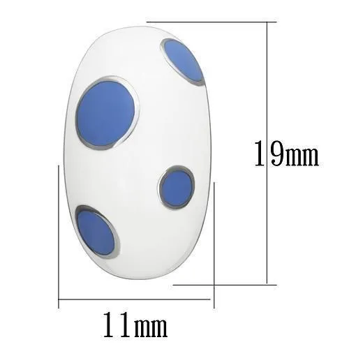 Earrings Alamode TK900 High polished no plating Stainless Steel Earrings with Epoxy in Multi Color