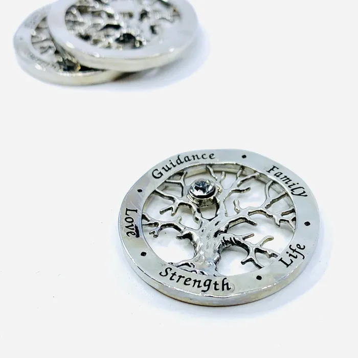 GANZ Charm Necklaces Tree of Life Pocket Charm PT46 GANZ Charm Necklaces Tree of Life Pocket Charm PT46
