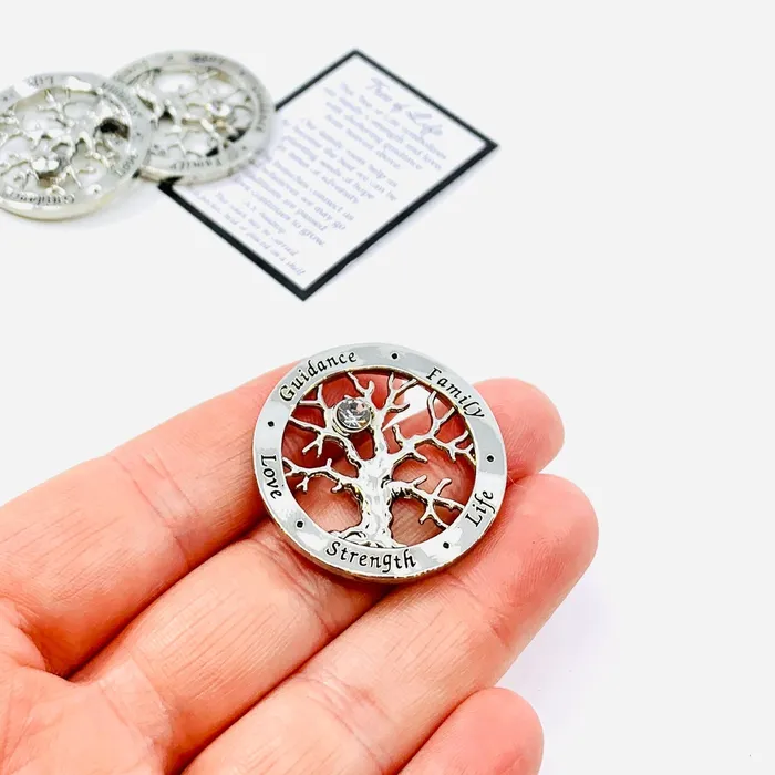 GANZ Charm Necklaces Tree of Life Pocket Charm PT46 GANZ Charm Necklaces Tree of Life Pocket Charm PT46