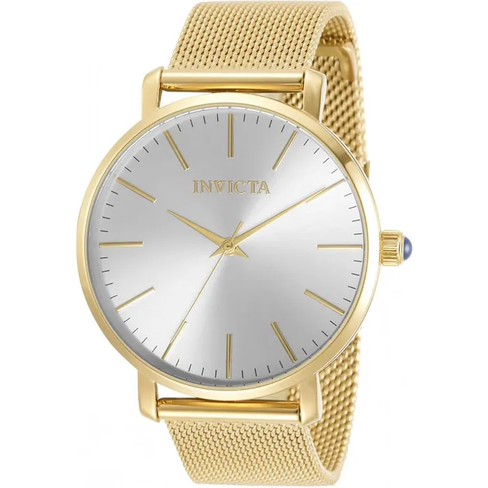 Invicta Bracelets Invicta Womens Quartz Watch Angel Silver Dial Yellow Gold Mesh Bracelet 31070 Invicta Bracelets Invicta Womens Quartz Watch Angel Silver Dial Yellow Gold Mesh Bracelet 31070