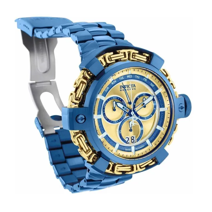 Invicta Mens Chronograph Watch Reserve Wolf King Blue and Gold Tone Dial 36188 Invicta Rings Invicta Mens Chronograph Watch Reserve Wolf King Blue and Gold Tone Dial 36188 Invicta Rings