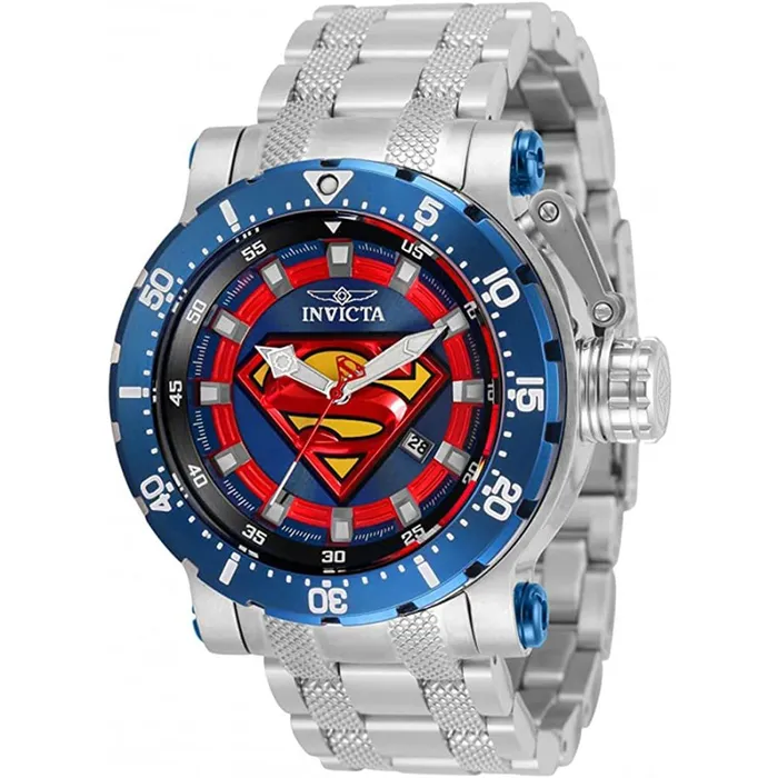 Invicta Mens Japanese Quartz Watch DC Comics Superman Silver Steel Bracelet 32495 Invicta Bracelets Invicta Mens Japanese Quartz Watch DC Comics Superman Silver Steel Bracelet 32495 Invicta Bracelets