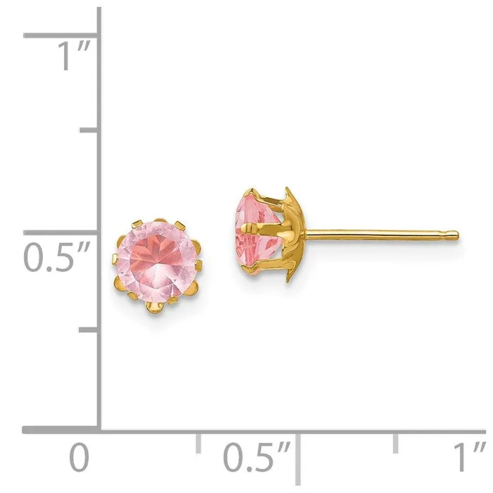 Jewelry Earrings Madi K Kids 14k 5mm Synthetic Oct Earrings Jewelry Earrings Madi K Kids 14k 5mm Synthetic Oct Earrings