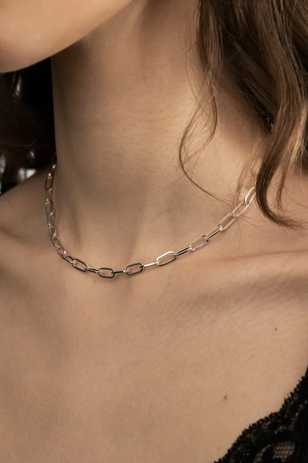 Kty Necklaces Link Chain Necklace Silver