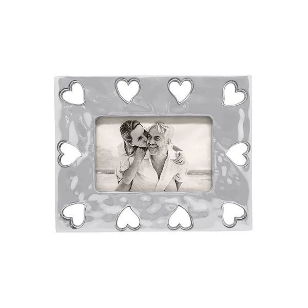 Mariposa Mariposa Open Heart Border 4x6 Frame Rings