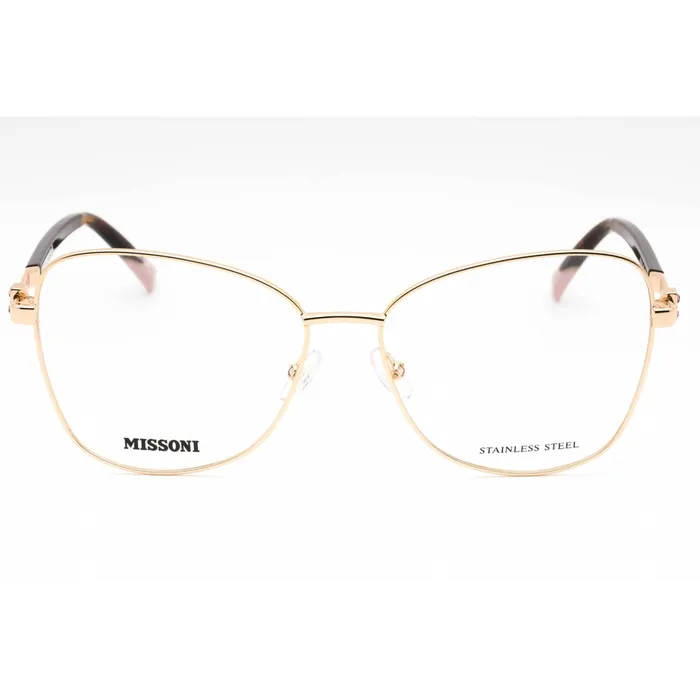 Missoni Womens Eyeglasses Rose Gold Metal Butterfly Full Rim MIS 0144 0000 00 Missoni Earrings