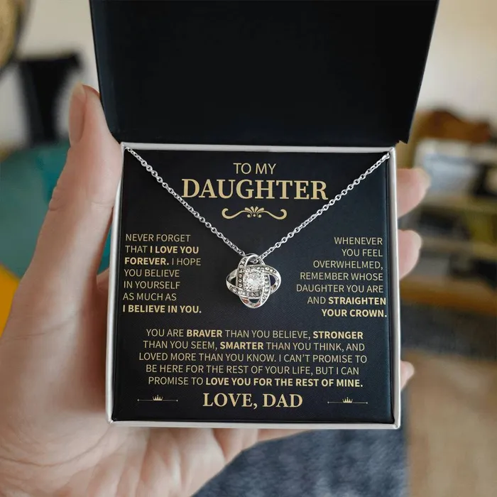 Necklaces High Demand From Dad to Daughter I Believe in You Message Card Necklace ShineOn Fulfillment