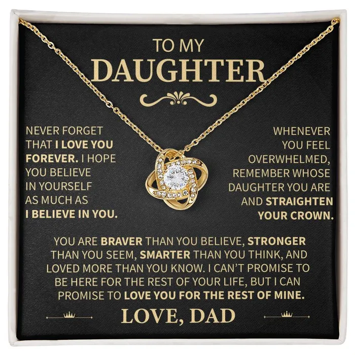Necklaces High Demand From Dad to Daughter I Believe in You Message Card Necklace ShineOn Fulfillment