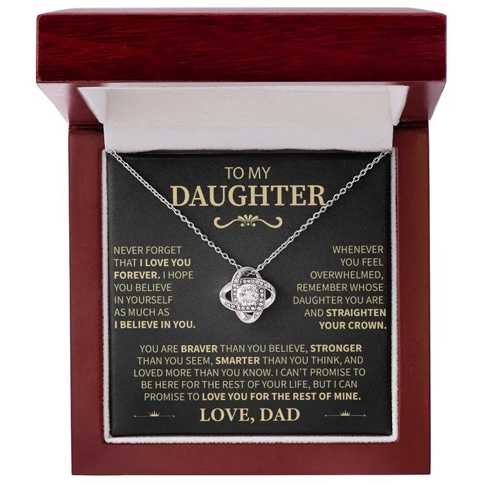 Necklaces High Demand From Dad to Daughter I Believe in You Message Card Necklace ShineOn Fulfillment