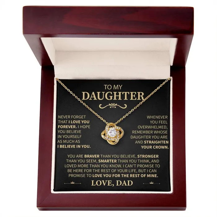 Necklaces High Demand From Dad to Daughter I Believe in You Message Card Necklace ShineOn Fulfillment