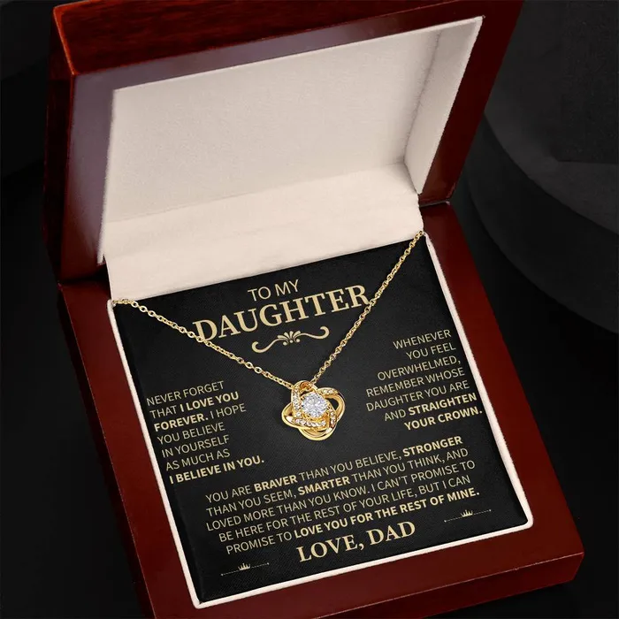 Necklaces High Demand From Dad to Daughter I Believe in You Message Card Necklace ShineOn Fulfillment
