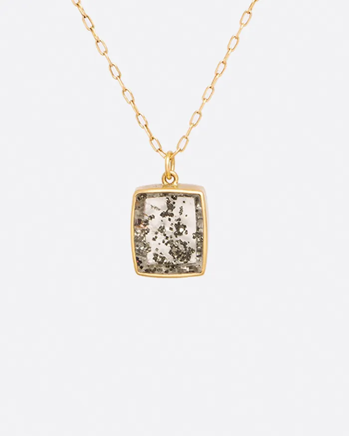 Necklaces LOLA BROOKS Pyrite Included Quartz Necklace