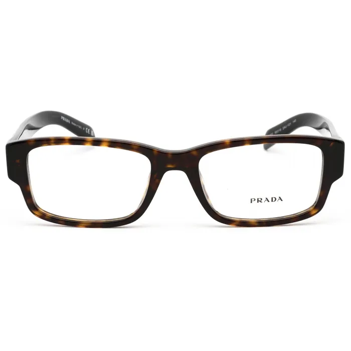 Prada Rings Prada Mens Eyeglasses Havana Rectangular Plastic Frame Demo Lens 0PR 07ZV 2AU1O1