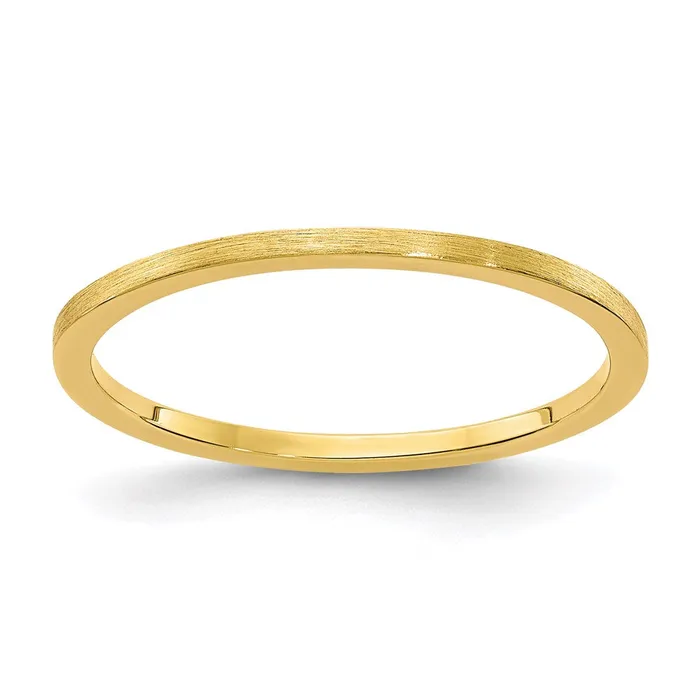 Rings 14K Gold 12mm Flat Satin Stackable Band STK23120Y Stackable Expressions Rings 14K Gold 12mm Flat Satin Stackable Band STK23120Y Stackable Expressions