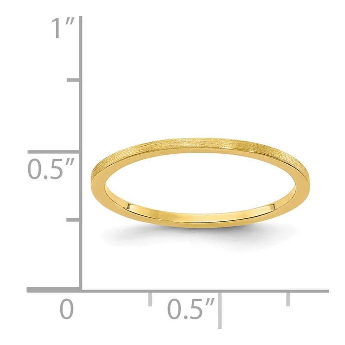 Rings 14K Gold 12mm Flat Satin Stackable Band STK23120Y Stackable Expressions Rings 14K Gold 12mm Flat Satin Stackable Band STK23120Y Stackable Expressions
