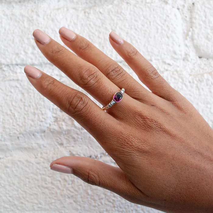 Rings Antique Vintage Jewelry Garnet And Diamond Ring