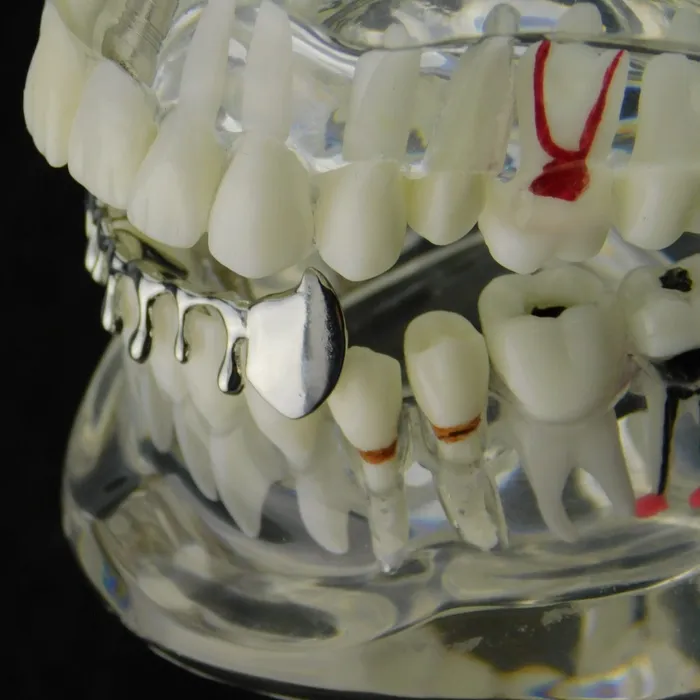 Rings Bling Cartel Admin Silver Tone Drip Bottom Teeth Vampire Fangs Grillz