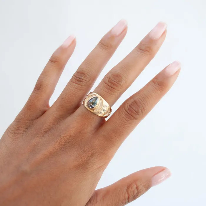 Rings Celine DAoust Diamond Deco Beam Ring