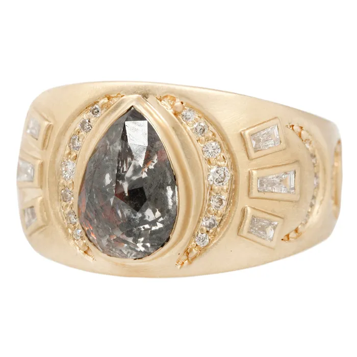 Rings Celine DAoust Diamond Deco Beam Ring