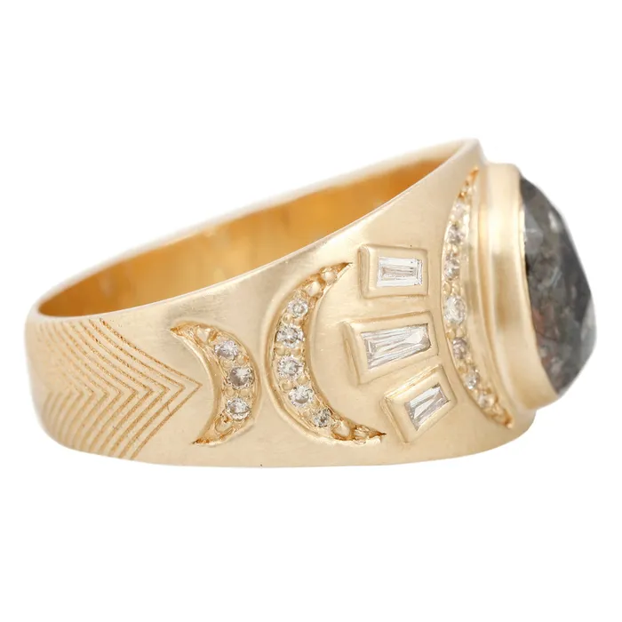 Rings Celine DAoust Diamond Deco Beam Ring
