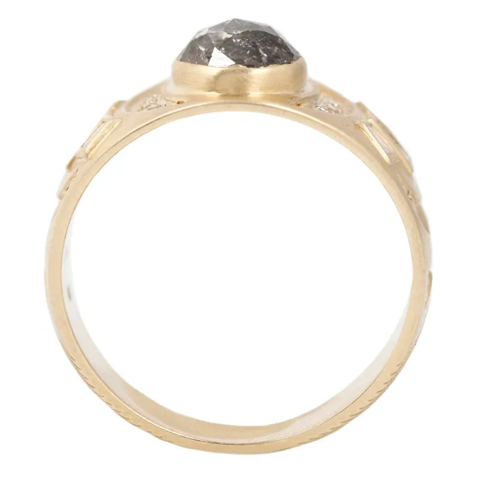 Rings Celine DAoust Diamond Deco Beam Ring