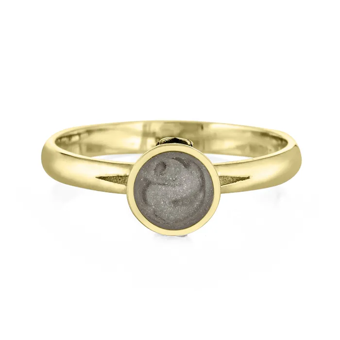 Rings closebymejewelry Fleur de Lis Cremation Ring in 14K Yellow Gold