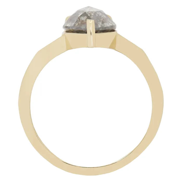 Rings Lauren Wolf Jewelry Speckled Ash Pear Diamond Ring