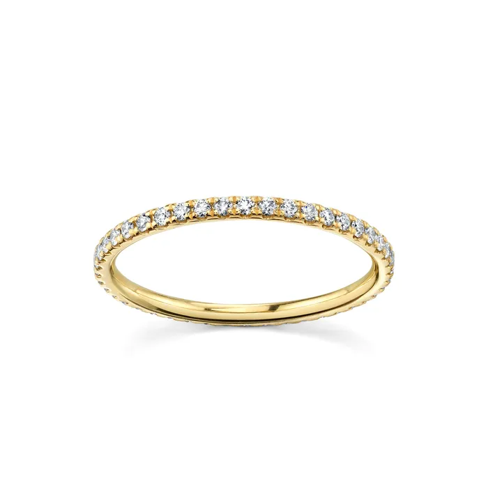 Rings Marrow Fine White Diamond Love Goes Round Eternity Band