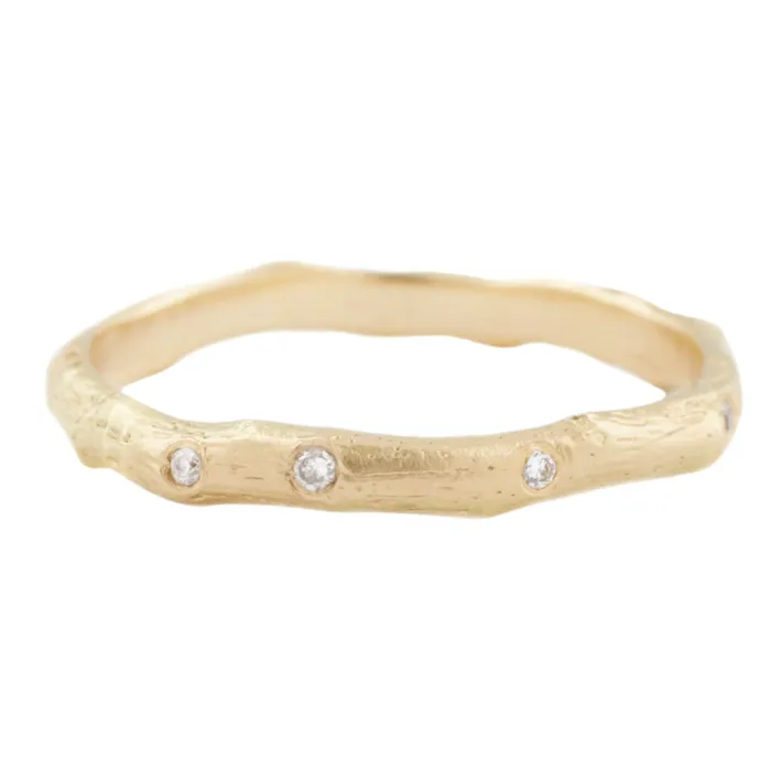 Rings Sarah Swell Gold Vine Diamond Band