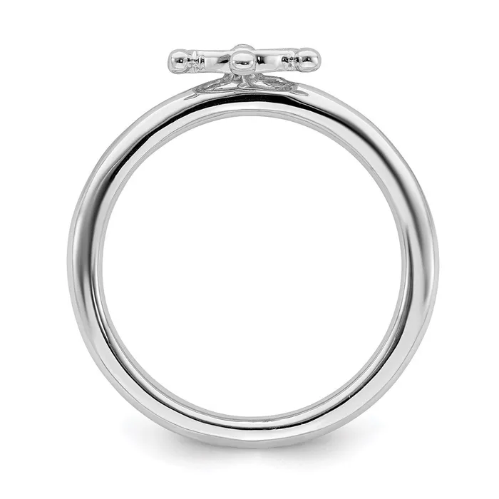 Rings Stackable Expressions Sterling Silver Stackable Expressions Rhodium Ships Wheel Ring QSK1944 Rings Stackable Expressions Sterling Silver Stackable Expressions Rhodium Ships Wheel Ring QSK1944