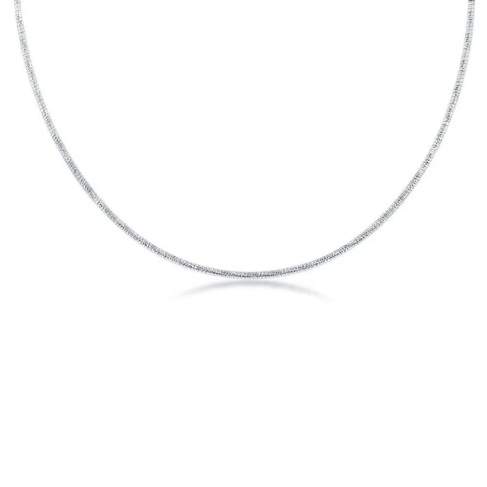 Rings Sterling Silver 185MM Designed Round Omega Chain 18 Classic